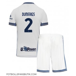 Inter Milan Denzel Dumfries #2 Replika Bortatröja Barn 2024-25 Kortärmad (+ Korta byxor)